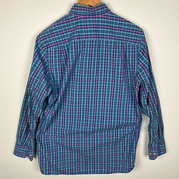 Southern Tide Classic Fit Plaid Button Down Shirt Collared Pink Blue mens size M - Picture 2 of 9